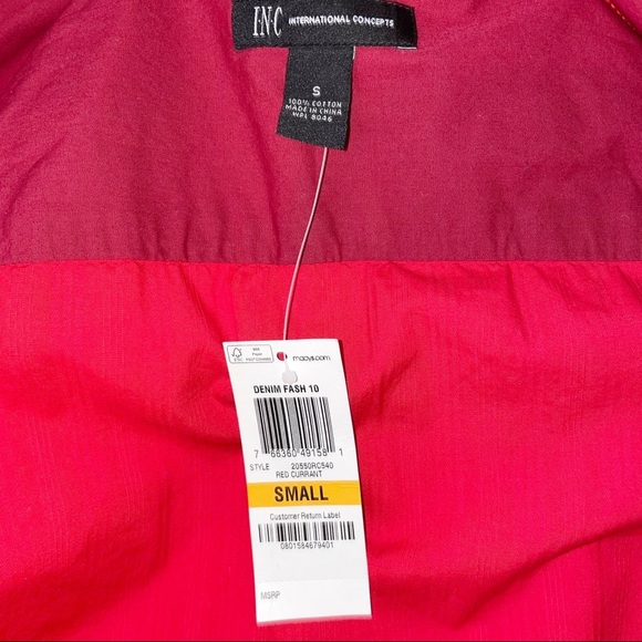 INC international red button down shirt - Picture 6 of 6
